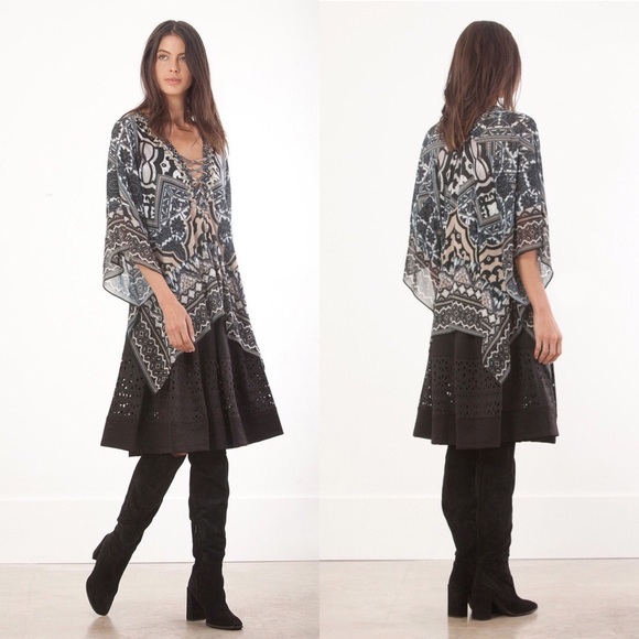 Hale Bob Tops - {Hale Bob} Edna Embellished Lace-Up Knit Top, $212